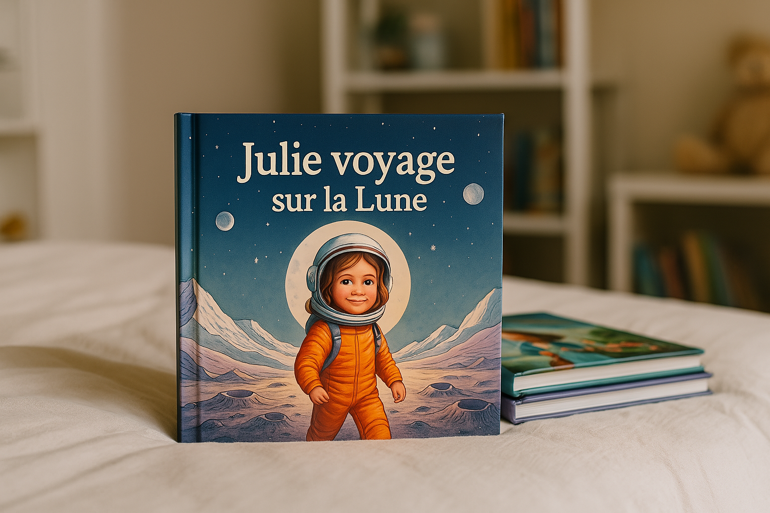 Enfant découvrant son livre